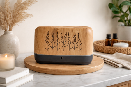 مبخره بتصميم خشبي