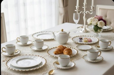 طقم صحون وفناجين