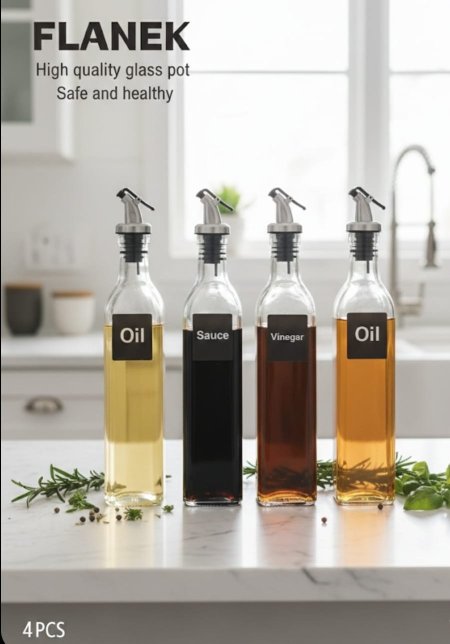 طقم قوارير زجاجيه