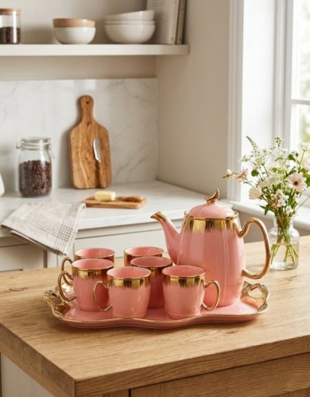 طقم اكواب مع ابريق