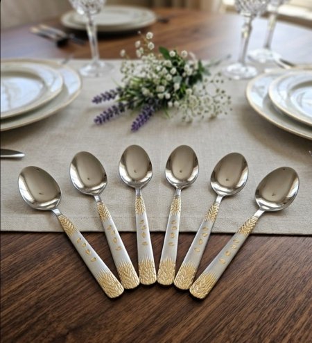 ملاعق ستانلس ستيل حجم كبير عدد ٦