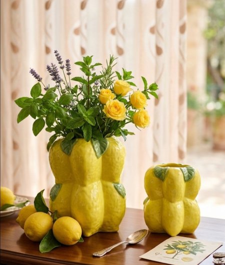 طقم فازات الليمونة