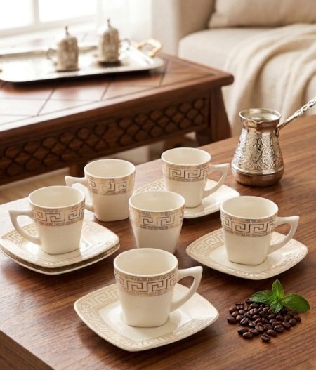 طقم فناجين قهوة عدد ٦